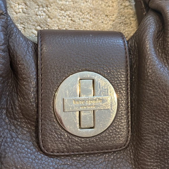 Brown leather Kate Spade handbag. Fits over shoulder. Great condition - Picture 2 of 7